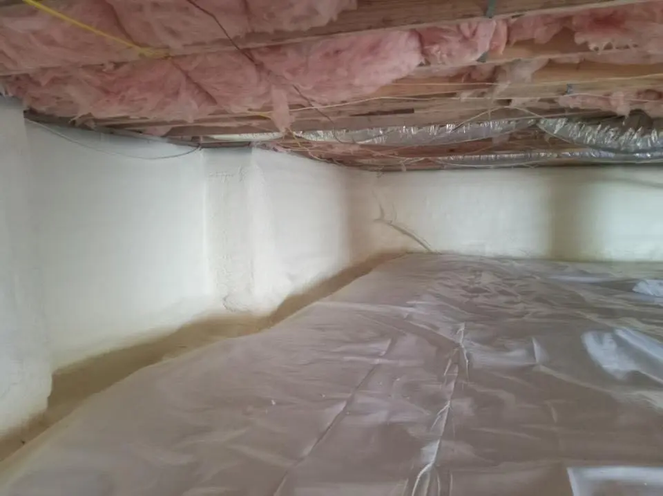 Crawl space encapsulation with closed-cell spray foam for Roof Maintenance in Rosedale